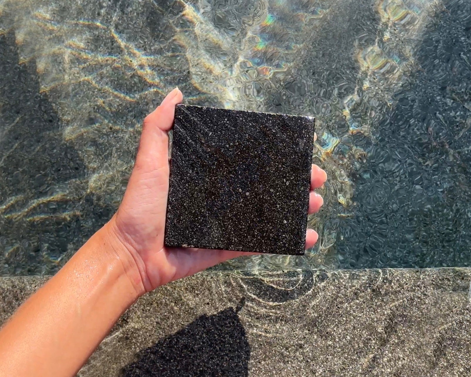 Black Lava Volcanic Stone